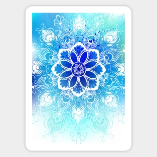 Design with White Mandala Sticker